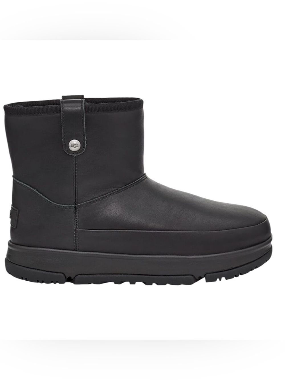UGG Classic Weather Mini boot Waterproof Leather Wool Rubber 1116097 Size 7